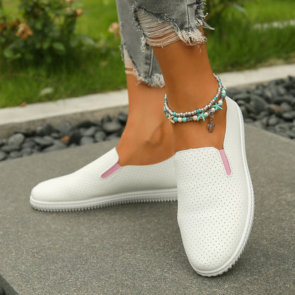 Fashionable Hollowed-Out Casual Flat Shoes for Women