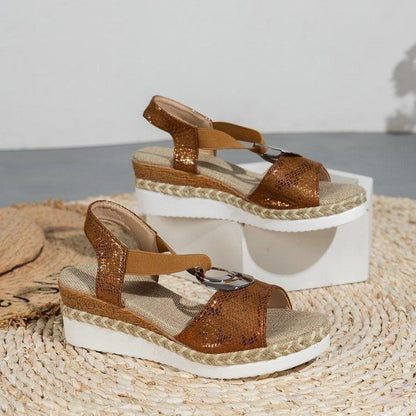 Women's Wedge Peep Toe Casual Sandals