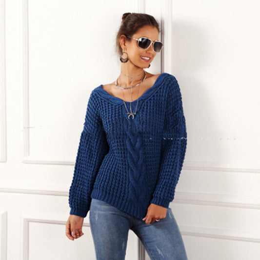 Stylish Autumn/Winter Sweater for American and European Women