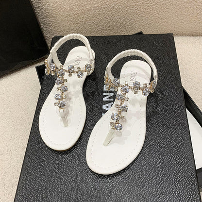 Summer New Water Diamond Large Beach Sandals