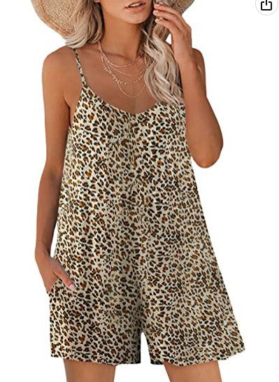 Women's Printed Fashion Casual Loose Jumpsuit