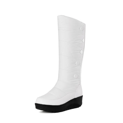 Plus Size Knee-Length Winter Down Snow Boots for Women