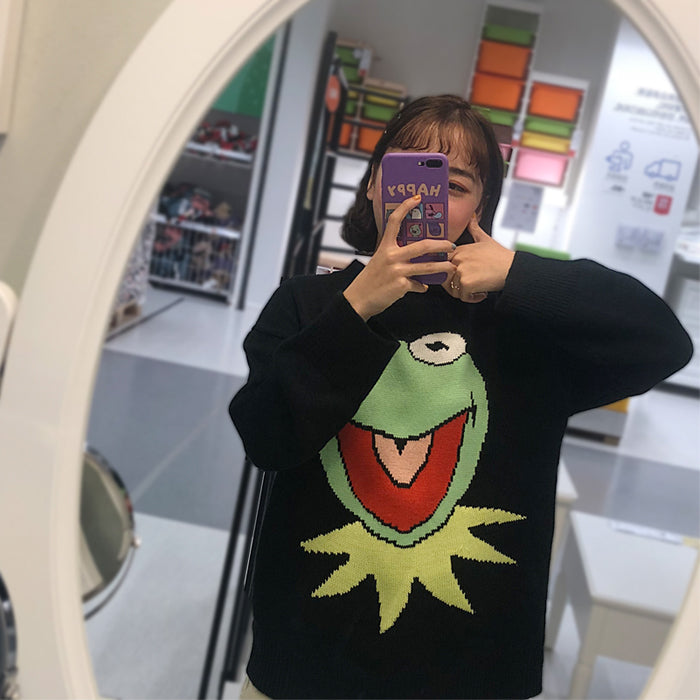 Frog crew neck sweater