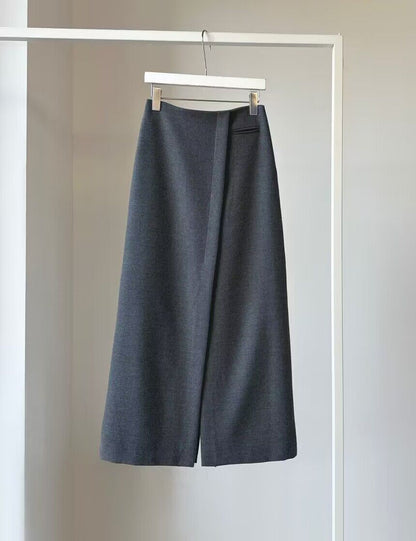 Slit Design Minority All-match Overknee Long Skirt