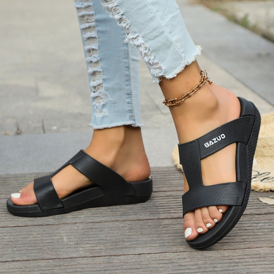 Women's Plus Size Platform Slippers – Casual Outdoor Wear