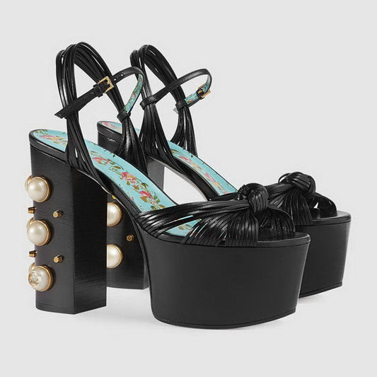 New Platform High Heel Sandals with Studs for Women