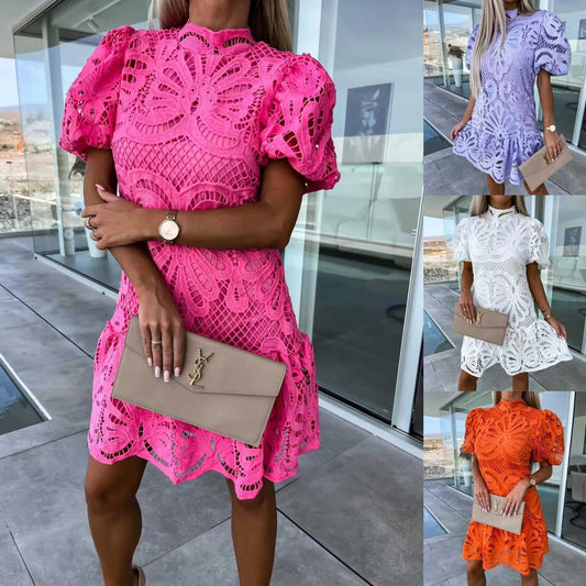 Fashionable Lace Elegant Women's Dress