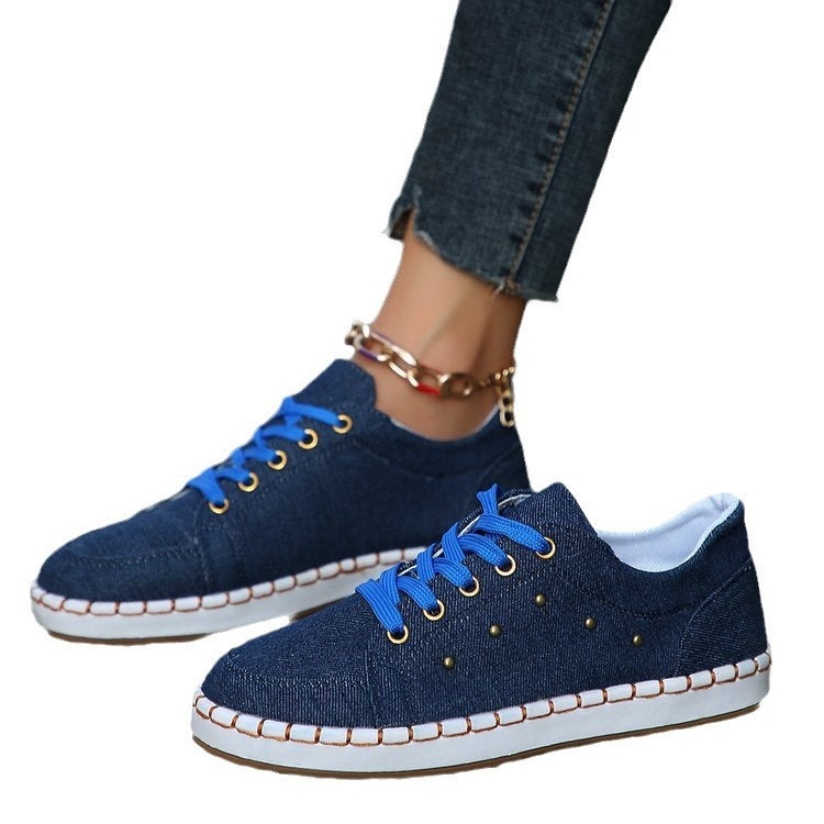 Women's Large Size All-Match Canvas Pumps – Comfortable and Versatile Outerwear Shoes