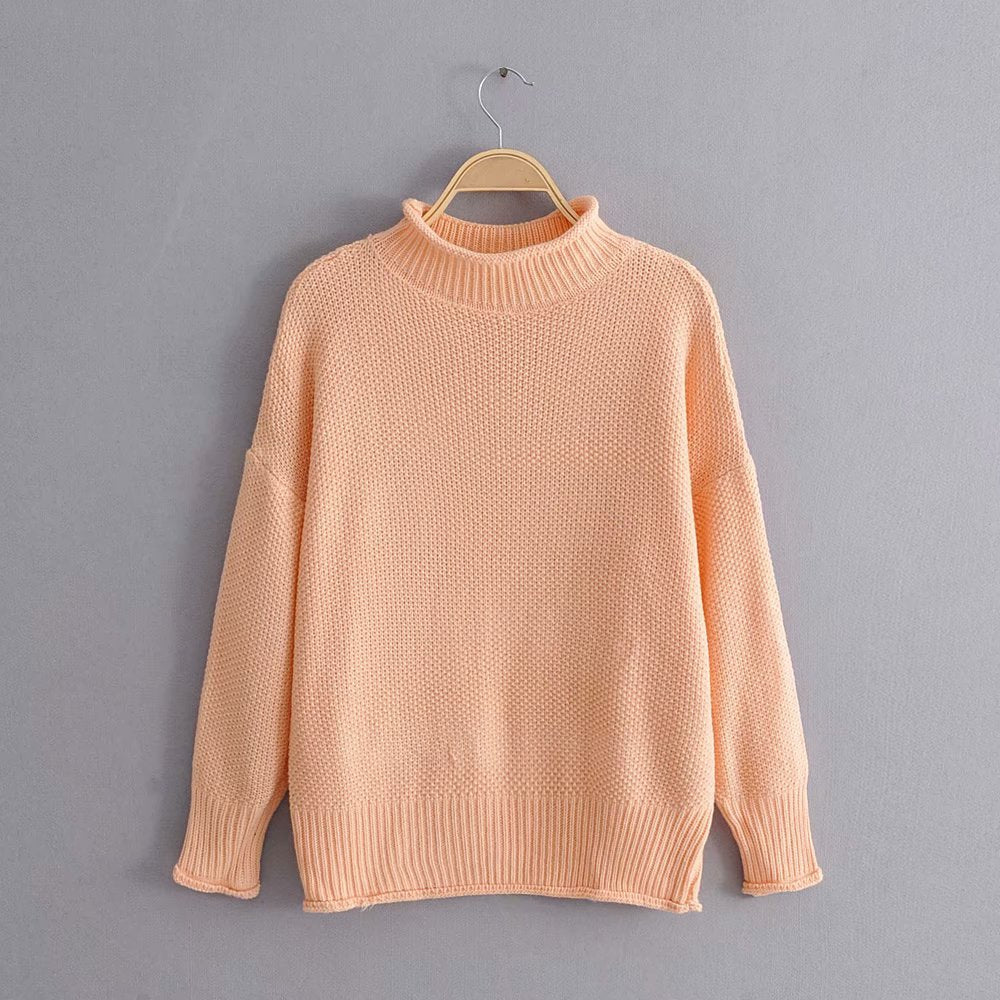 Loose knit pullover sweater