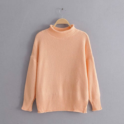 Loose knit pullover sweater