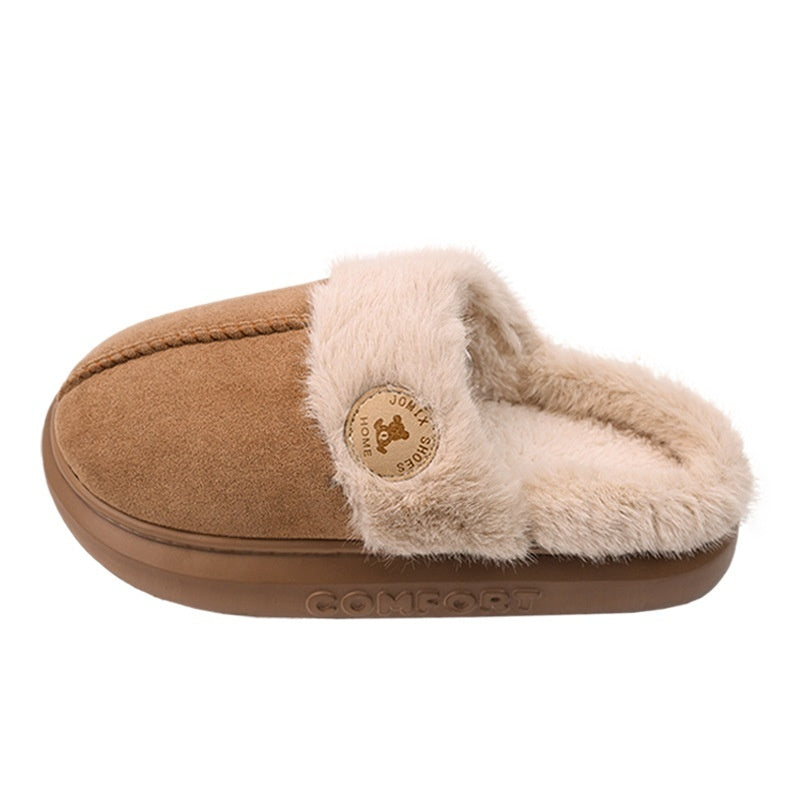 New Plush Slippers for Women & Men – Winter Warm Home Slippers, Indoor Thick-Soled Fleece Shoes