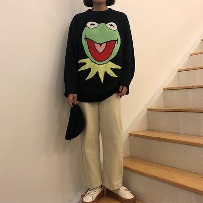 Frog crew neck sweater