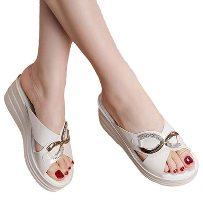 Women's Thick-Soled Wedge Slippers