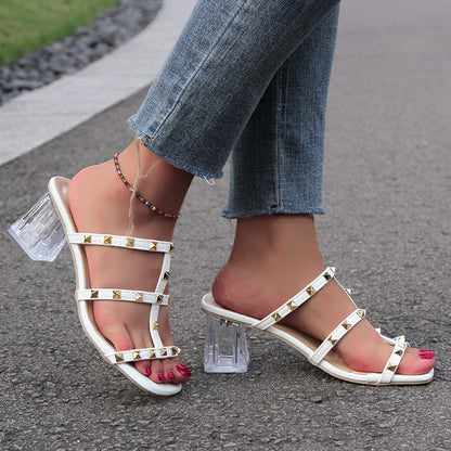 Summer Fashion Crystal High-Heeled Sandals for Women