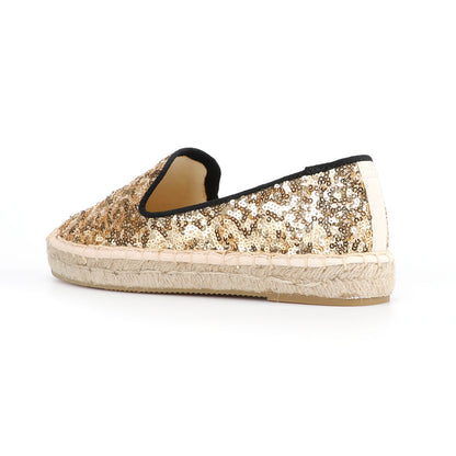 Women's Solid Color Sequin Canvas Shoes – Breathable and Fashionable Casual Footwear