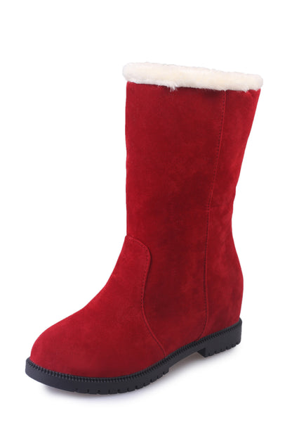 Women's Fleece-Lined Snow Boots with Two-Way Wear for Winter Warmth