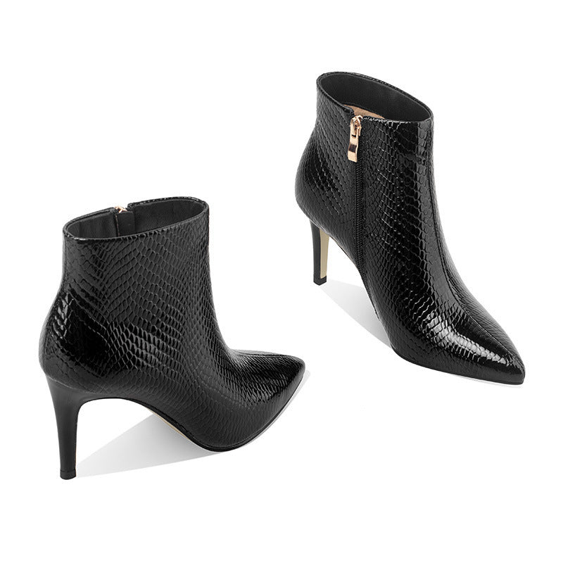 Versatile Fashion High-Heeled Women's Boots