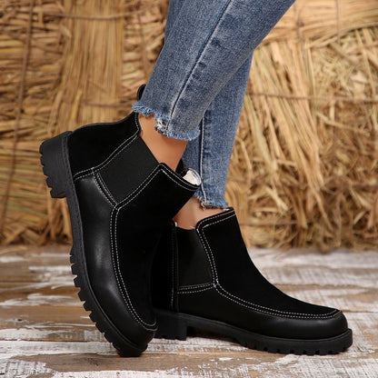 Women's Platform Ankle Boots Short Martin Boots