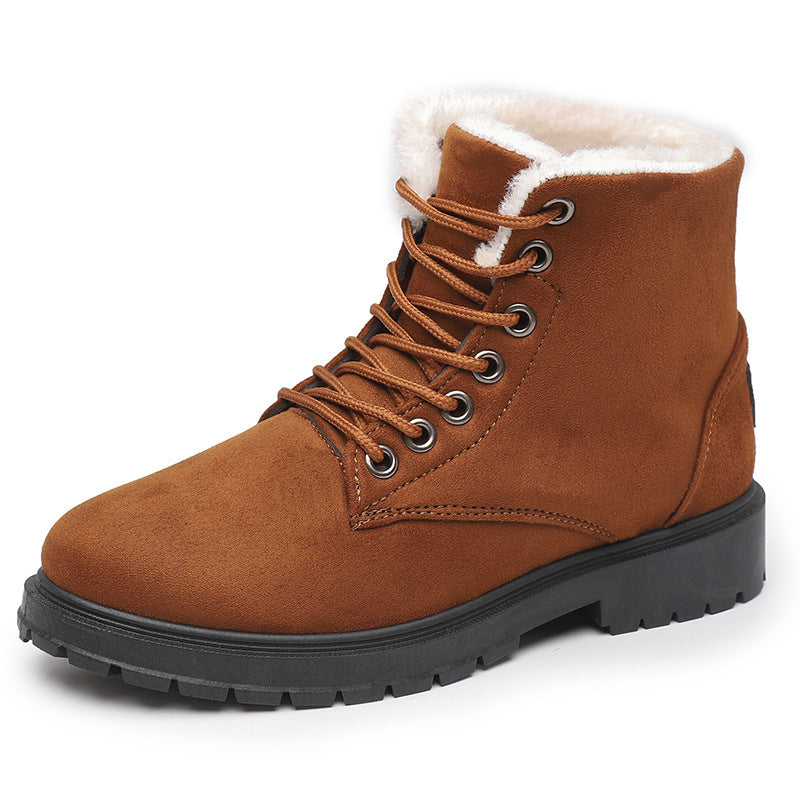 Fleece-Lined Thickened Snow Boots – Winter Warm and Non-Slip