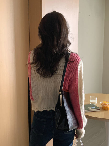 Women's Long-sleeved Sweater Knit Sweater Short Cardigan Jacket