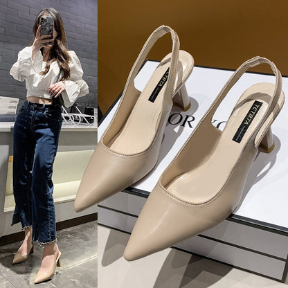 Pointed Toe Stiletto Heel Women's Sandals