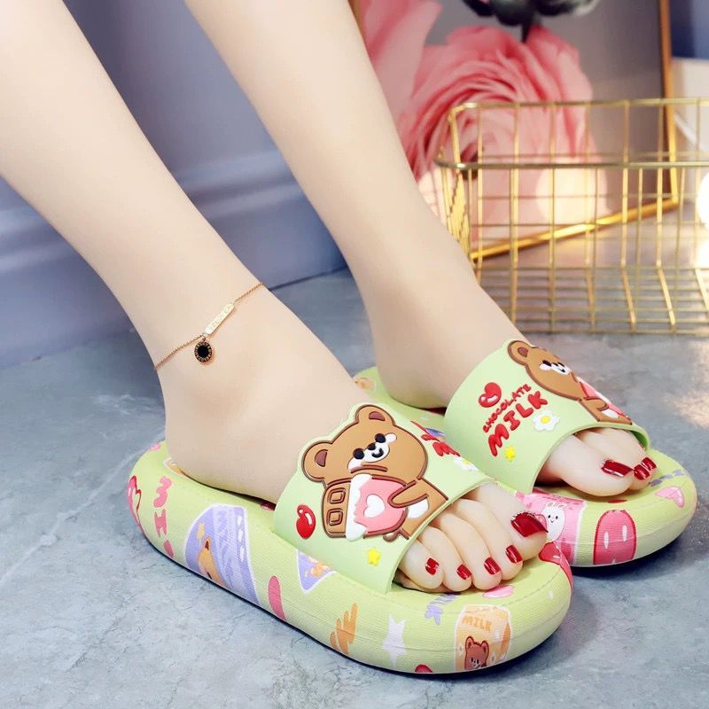 Cartoon Thick Non-slip Soft Bottom Indoor Flip-Flops