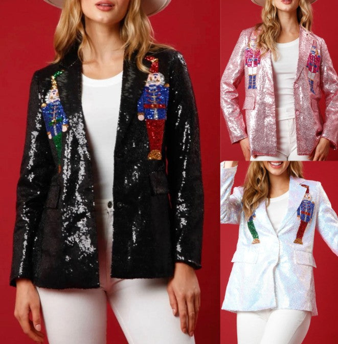 Loose INS Sequin Women's Suit