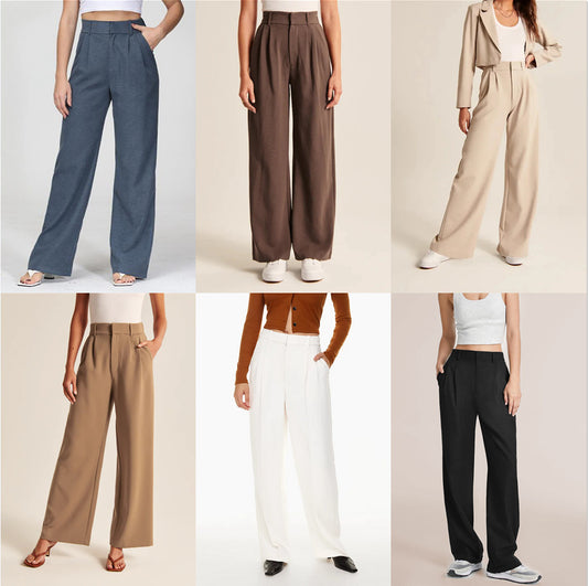 Versatile Belt Casual Pants For Women