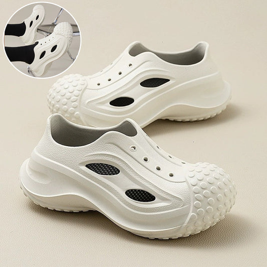 Summer Non-Slip Baotou Toe Beach Shoes: Fashion Thick-Soled Clogs for Women and Men