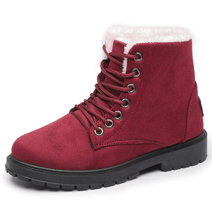 Fleece-Lined Thickened Snow Boots – Winter Warm and Non-Slip