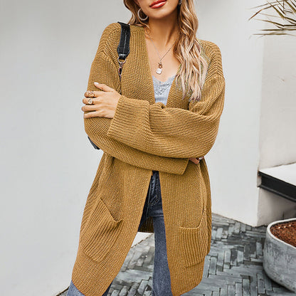 Women's thick cardigan sweater