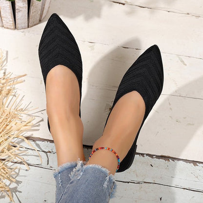 Comfortable Low-Cut Square Toe Flat Shoes for Women