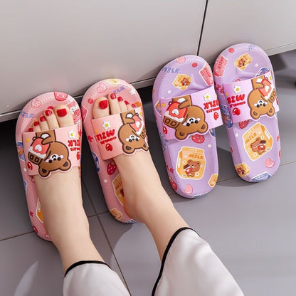 Cartoon Thick Non-slip Soft Bottom Indoor Flip-Flops