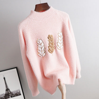 Scented Knit Mink Sweater - Petite Fragrance-infused Top