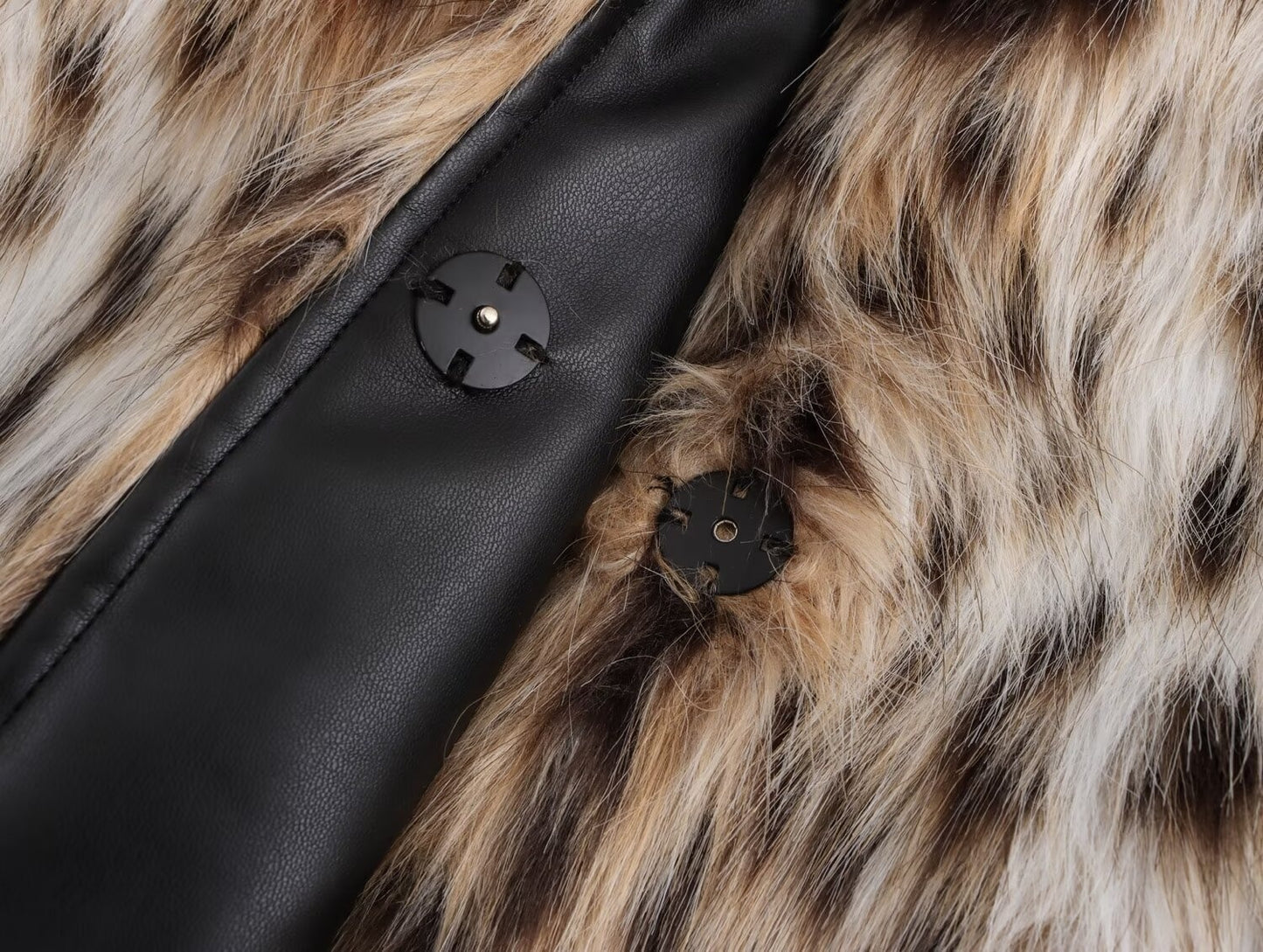 Women's Winter Faux Fur Leopard Print Coat