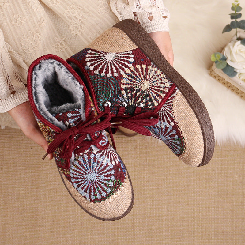 Women's Non-Slip Winter Cloth Shoes