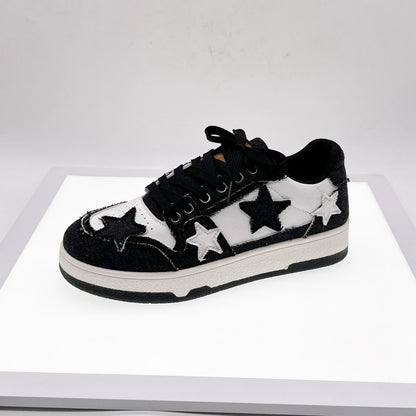 Artistic Casual Star Pattern Sneakers for Spring and Autumn