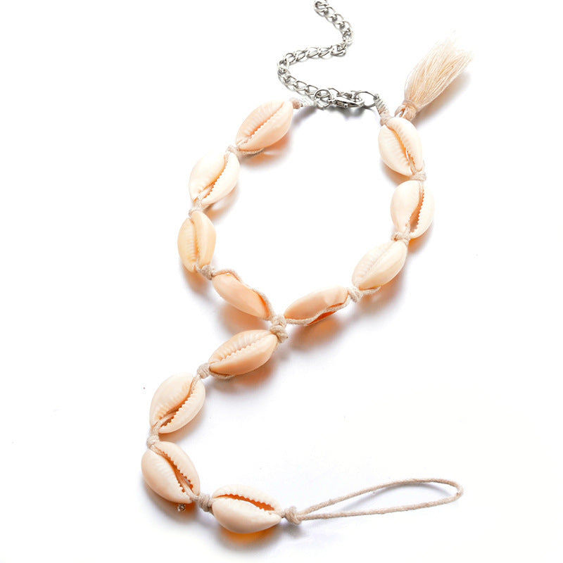 Hand Woven Shell Anklet, Crafted in Unique Style for a Fresh Look!