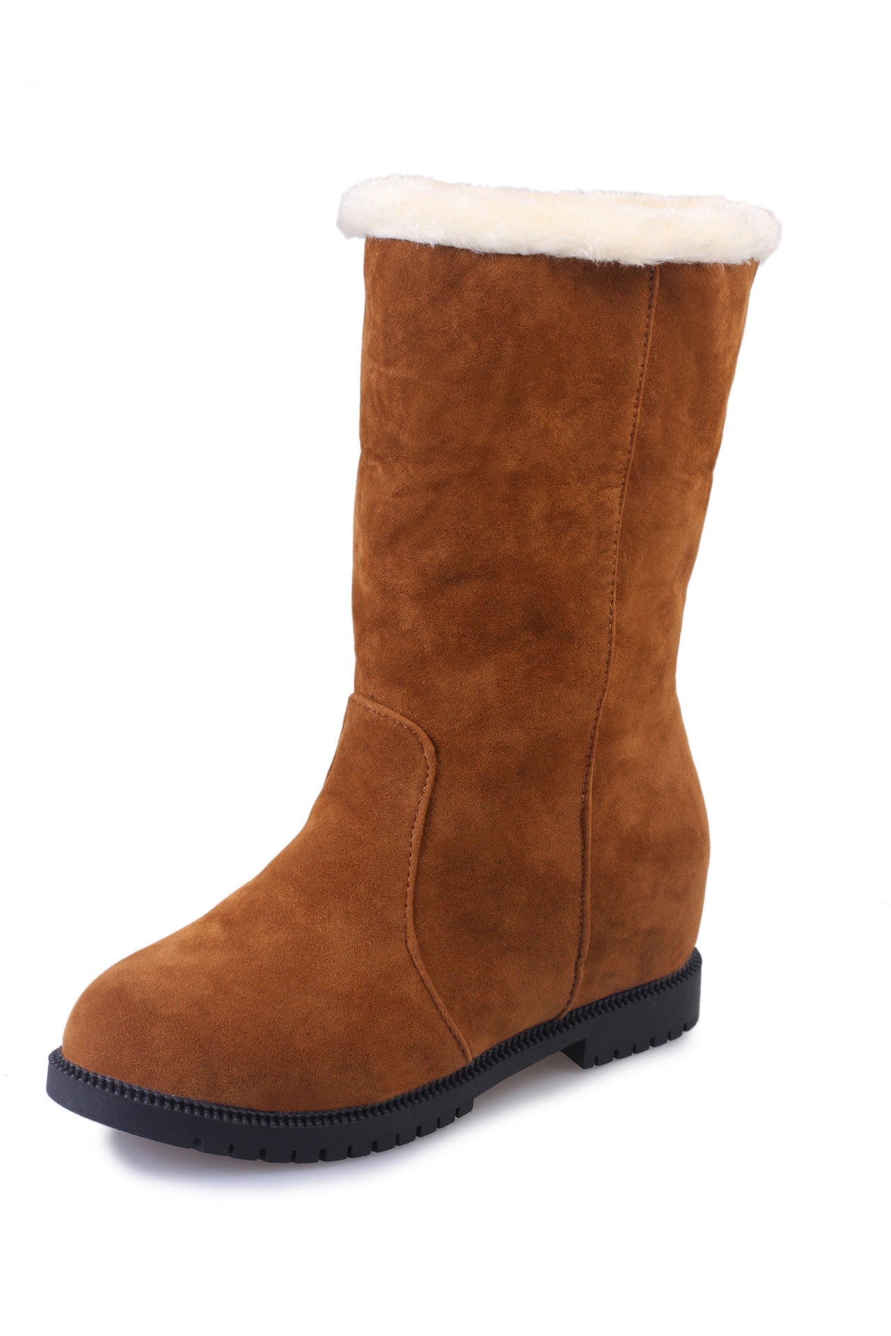 Women's Fleece-Lined Snow Boots with Two-Way Wear for Winter Warmth