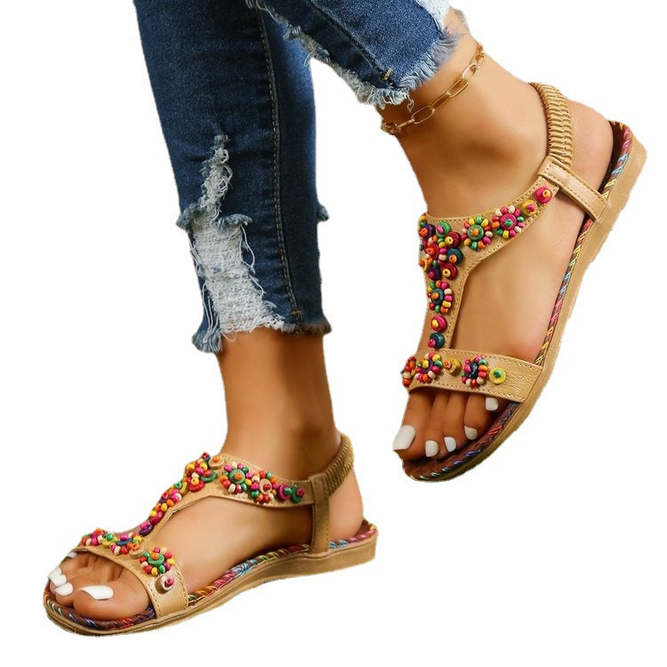 Women's Roman Sandals Open Toe Fashion Casual Outdoor Round Toe Bohemian