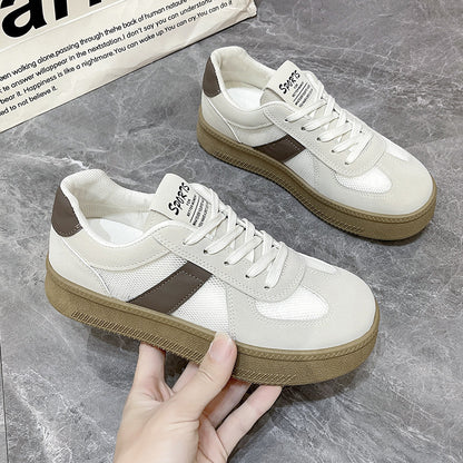 Retro Maillard Casual Classic All-Match White Shoes