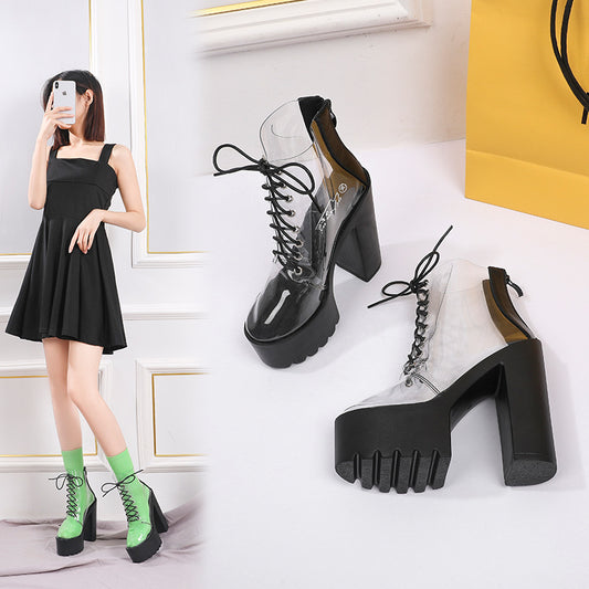 Waterproof Super High Heel Platform Women's Shoes