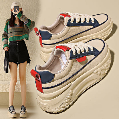 Women's All-Match Casual Sneakers with Height-Increasing Design