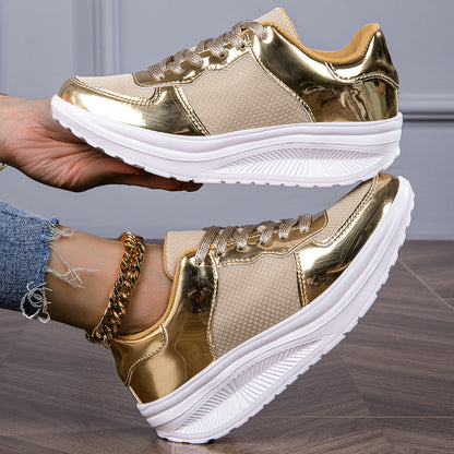 Rocking Bottom Casual Sneakers – Golden Bright and Breathable