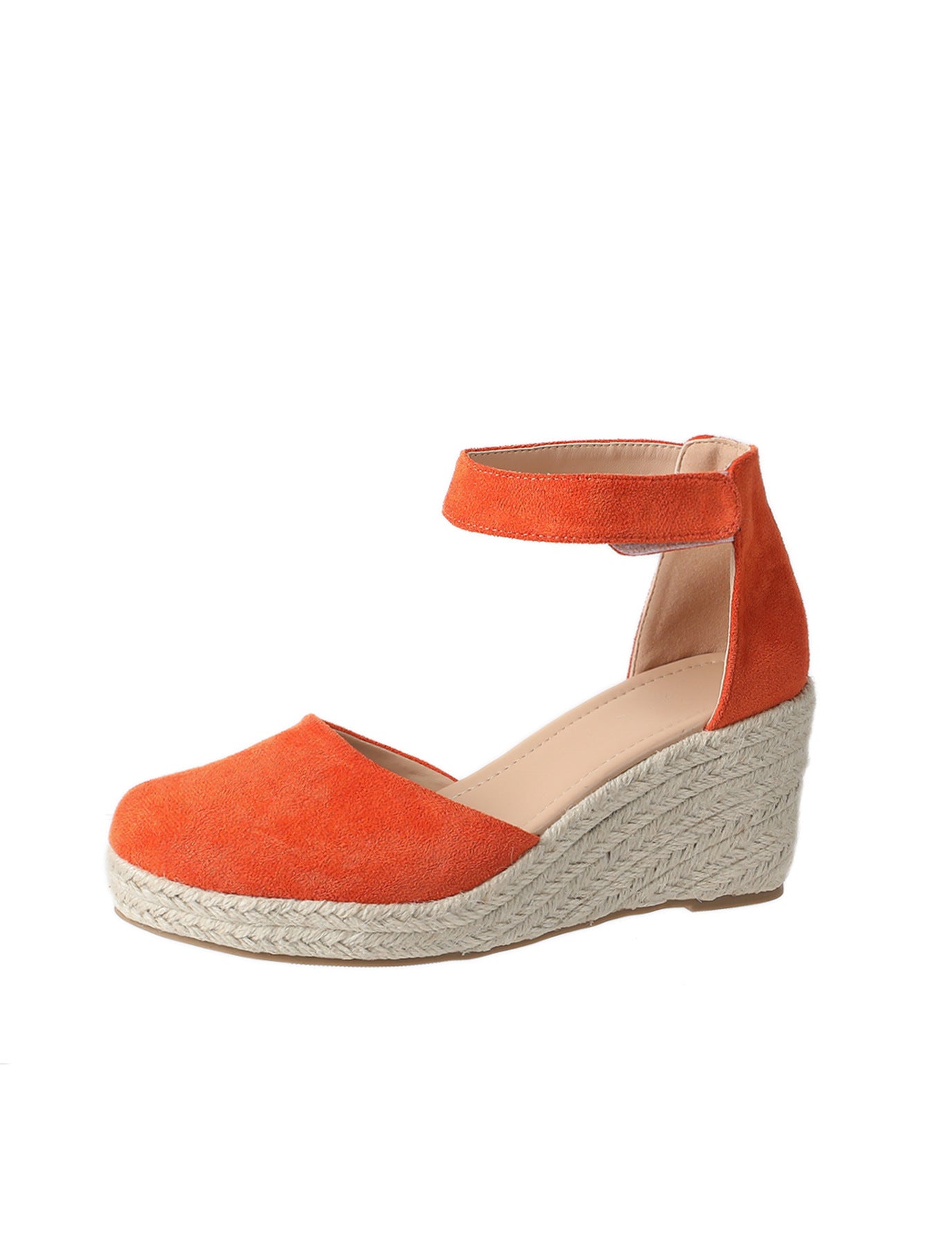 Stylish New Women's Closed Toe Wedge Sandals with Platform and Straw Woven Hemp Rope