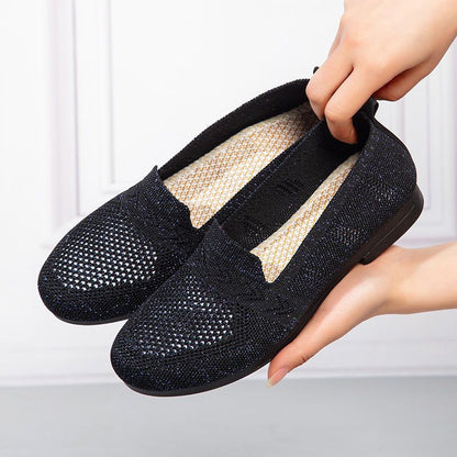 Stylish Women's Mesh Hollow Out Cloth Shoes