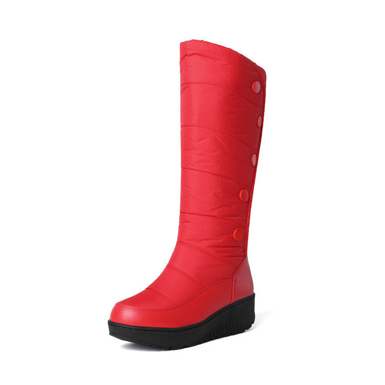 Plus Size Knee-Length Winter Down Snow Boots for Women