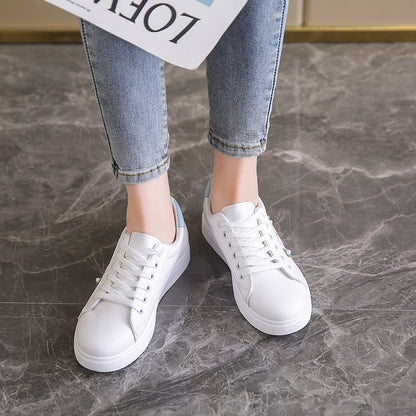 Women's Flat Low-Top Sneakers with Bow