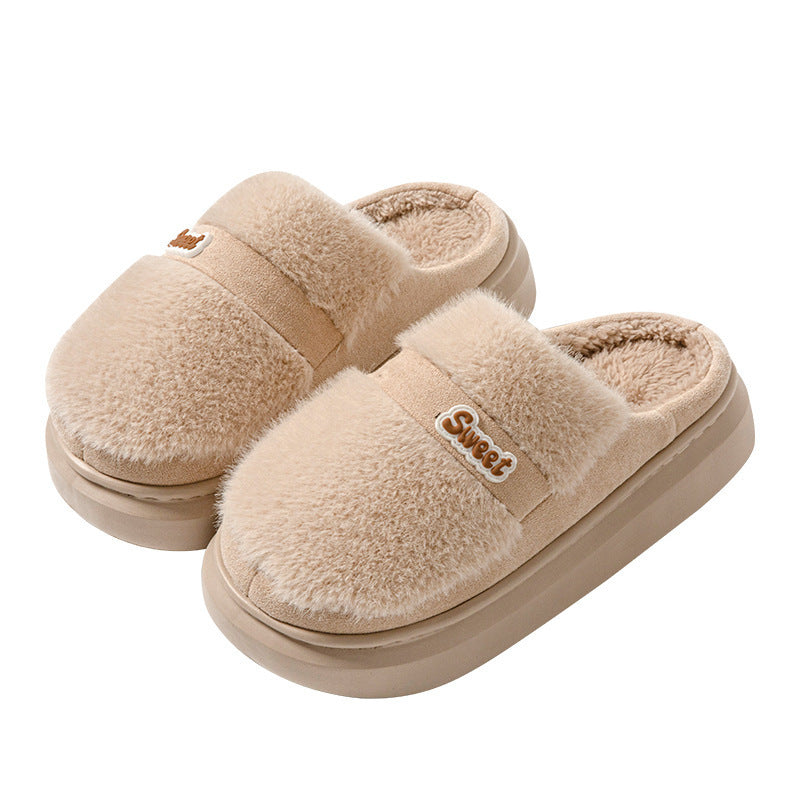 Cozy Cotton Slippers for Couples - Warm Fashionable Indoor Footwear