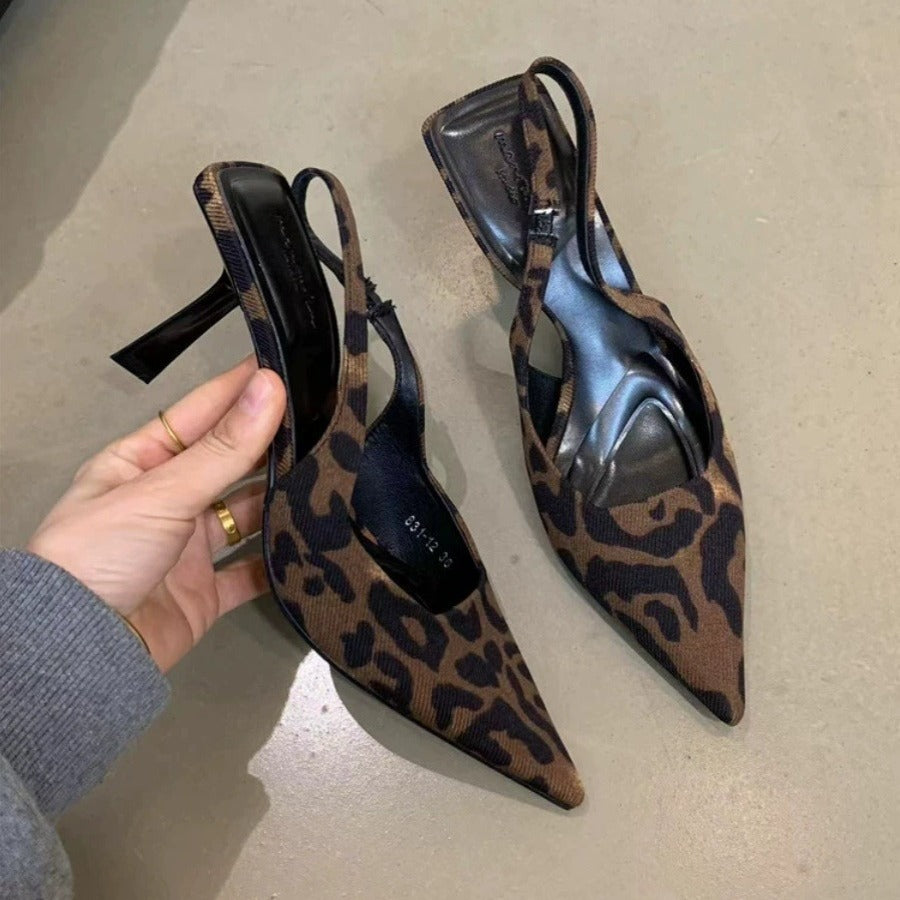 Women's Premium Leopard-Print High-Heeled Shoes